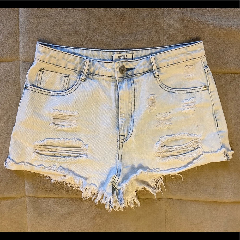 Distressed Jean Shorts